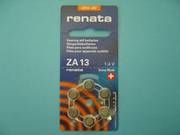 ZA 13 Renata H&ouml;rger&auml;tebatterie 1,4V  270 mAh